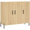 vidaXL Buffet chêne sonoma 90x34x80 cm bois d'ingénierie