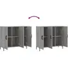 vidaXL Buffet sonoma gris 90x34x80 cm bois d'ingénierie