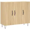 vidaXL Buffet chêne sonoma 90x34x80 cm bois d'ingénierie