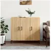 vidaXL Buffet chêne sonoma 90x34x80 cm bois d'ingénierie