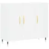vidaXL Buffet blanc 90x34x80 cm bois d'ingénierie