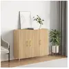vidaXL Buffet chêne sonoma 90x34x80 cm bois d'ingénierie