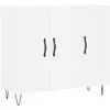 vidaXL Buffet blanc 90x34x80 cm bois d'ingénierie