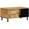 vidaXL Table basse 80x50x40 cm bois de manguier massif