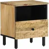 vidaXL Table de chevet 40x33x46 cm Bois de manguier solide
