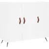 vidaXL Buffet blanc 90x34x80 cm bois d'ingénierie