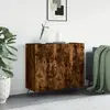 vidaXL Buffet chêne fumé 90x34x80 cm bois d'ingénierie