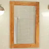 vidaXL Miroir salle de bain 50x70x2,5 cm bois massif d'acacia et verre
