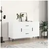 vidaXL Buffet blanc 100x36x60 cm bois d'ingénierie