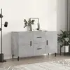 vidaXL Buffet gris béton 100x36x60 cm bois d'ingénierie