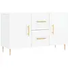 vidaXL Buffet blanc brillant 100x36x60 cm bois d'ingénierie