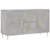 vidaXL Buffet gris béton 100x36x60 cm bois d'ingénierie