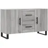 vidaXL Buffet sonoma gris 100x36x60 cm bois d'ingénierie