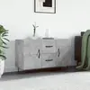 VIDAXL Buffet, Armoire de Rangement avec Pieds, Meuble de Rangement, Organisateur Salon Salle de Séjour, Moderne, Gris Béton Bois d'Ingénierie