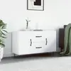 vidaXL Buffet blanc 100x36x60 cm bois d'ingénierie