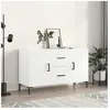 vidaXL Buffet blanc 100x36x60 cm bois d'ingénierie