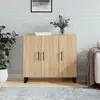 vidaXL Buffet chêne sonoma 90x34x80 cm bois d'ingénierie