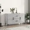 vidaXL Buffet gris béton 100x36x60 cm bois d'ingénierie