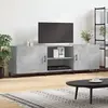 vidaXL Meuble TV Gris Béton 150 cm