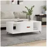 vidaXL Table basse blanc 102x50x40 cm bois d'ingénierie