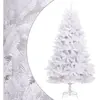 vidaXL Sapin de Noël artificiel à charnières avec support blanc 240 cm