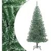 vidaXL Sapin de Noël artificiel avec neige floquée vert 240 cm