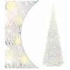 Sapin de Noël artificiel escamotable 150 LED blanc 180 cm