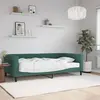 vidaXL Vidaxl Lit De Jour Avec Matelas Vert Fonc¿¿ 100x200 Cm Velours