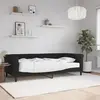 vidaXL Lit de jour avec matelas noir 90x200 cm velours