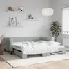 Vidaxl lit de jour avec lit gigogne gris clair 100x200 cm velours