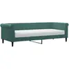 vidaXL Lit de jour avec matelas vert foncé 80x200 cm velours