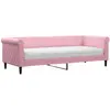 vidaXL Vidaxl Lit De Jour Avec Matelas Rose 80x200 Cm Velours