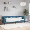 vidaXL Lit de jour avec matelas bleu 80x200 cm velours