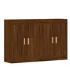 vidaXL Armoires murales 2 pcs chêne marron bois d'ingénierie