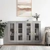 vidaXL Armoires murales 2 pcs sonoma gris bois d'ingénierie