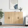 vidaXL Armoires murales 2 pcs chêne sonoma bois d'ingénierie