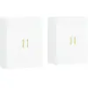 vidaXL Armoires murales 2 pcs blanc bois d'ingénierie