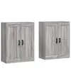 vidaXL Armoires murales 2 pcs sonoma gris bois d'ingénierie
