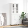 vidaXL Highboard blanc 69,5x34x180 cm Bois composite