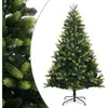 vidaXL Sapin de Noël artificiel à charnières avec support 240 cm