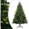 vidaXL Sapin de Noël artificiel à charnières avec support 120 cm