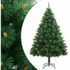 vidaXL Sapin de Noël artificiel à charnières avec support 210 cm
