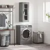vidaXL Armoire murale gris béton 34,5x34x90 cm