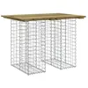 vidaXL Banc de jardin design gabion 100x70x72 cm bois de pin imprégné