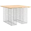 vidaXL Banc de jardin design de gabion 100x102x72cm bois massif de pin
