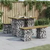 vidaXL Banc de jardin design gabion 100x70x72 cm bois de pin imprégné