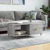 vidaXL Table basse sonoma gris 90x50x40 cm bois d'ingénierie