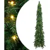 vidaXL Arbre de Noël artificiel pré-éclairé avec 130 LED 210 cm