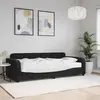 vidaXL Vidaxl Lit De Jour Avec Matelas Noir 90x190 Cm Velours
