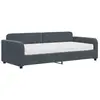 vidaXL Vidaxl Lit De Jour Avec Matelas Gris Foncé 90x200 Cm Velours